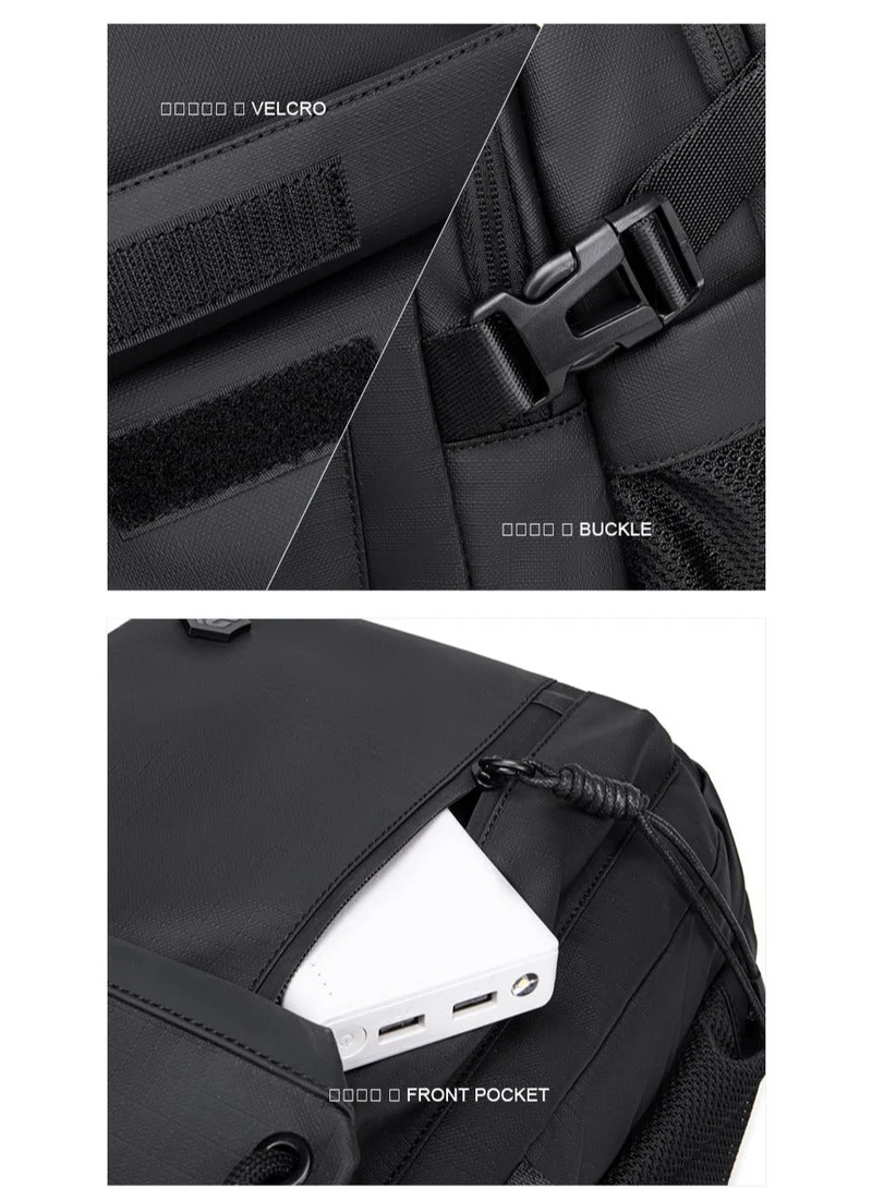 Arctic Hunter  Light Weight Premium Shoulder Backpack 15.6 inch Water Resistant Laptop Daypack for Men and Women, B00531, Black  | Best Price UAE